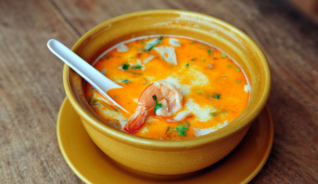 Japon usulü karides çorbası