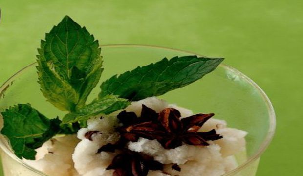 Anasonlu kahveli granita