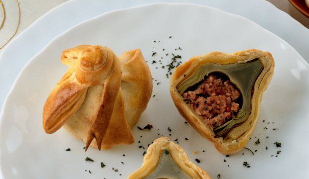 Enginar kalpli strudel bohça 