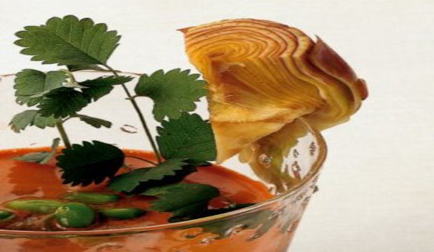 Anason yapraklı iki renkli frappe