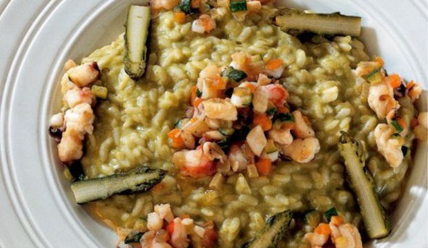 Kuşkonmazlı Risotto
