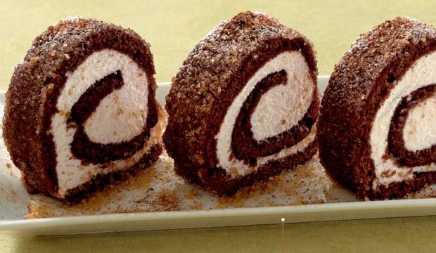 Kakaolu ve tarçınlı rulo pasta...