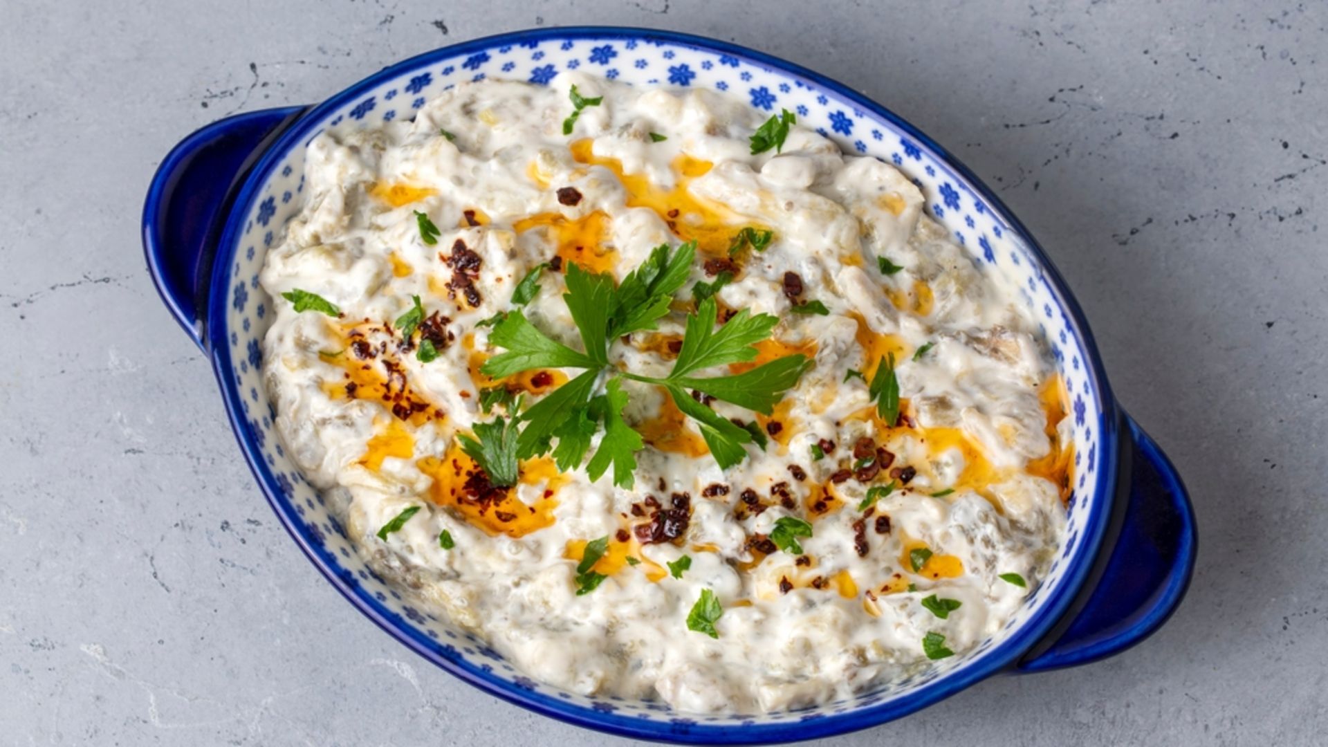 Yoğurtlu Patlıcan Salatası