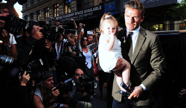 Beckham’ı görmek için izdiham çıktı!