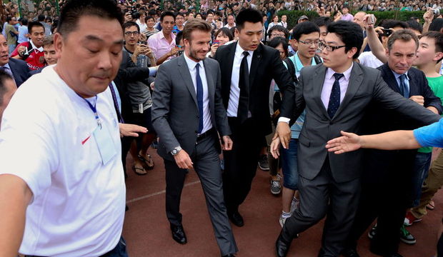 David Beckham izdihamı!