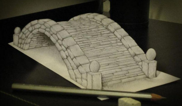3d kara kalem calismasi yasam
