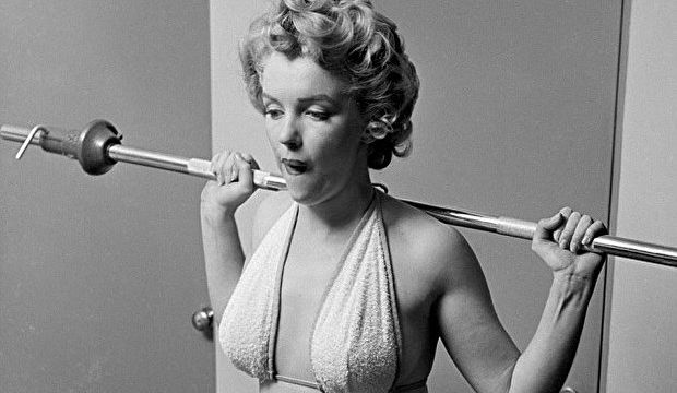 Marilyn Monroe da fitness yapmış