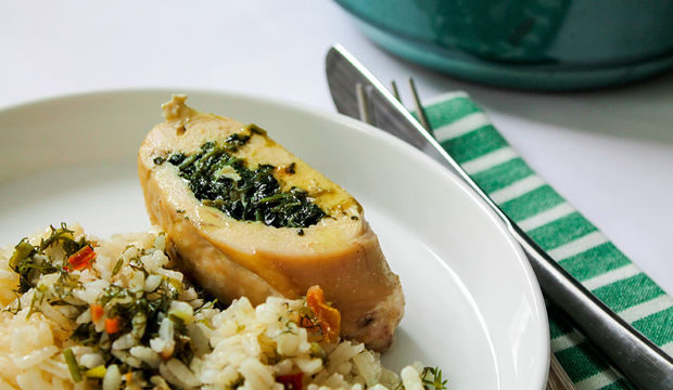 Ispanaklı tavuk dolması nasıl yapılır?