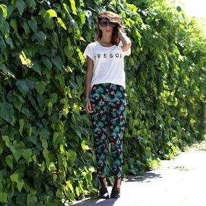 Baskılı pantolon modası