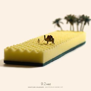 Minyatür insanların hayatına göz atın