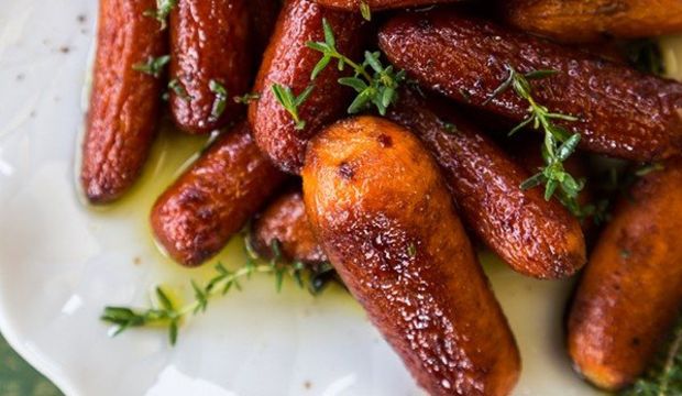 Balzamikle kavrulmuş havuç