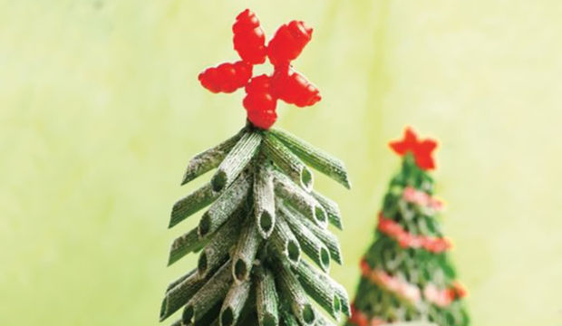 Makarnadan yılbaşı ağacı yapıyoruz!