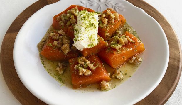 Cevizli kaymaklı balkabağı tatlısı tarifi
