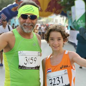 Baba-oğul koşmak   