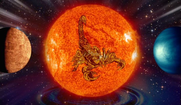 Güneş, Akrep burcunda