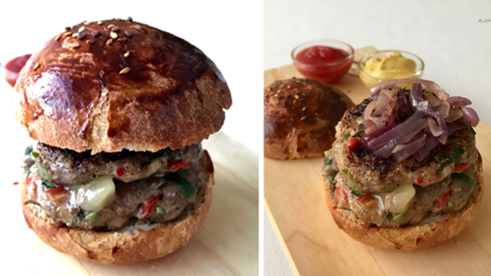Hamburger köftesi yapımı Yaşam