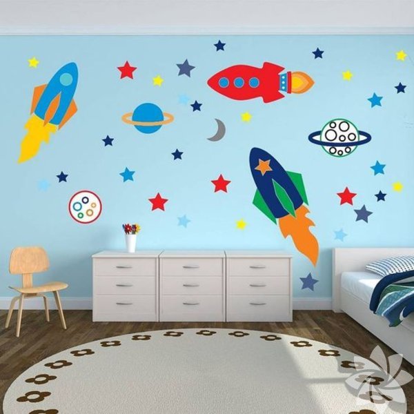 Çocuk odası duvar stickerları Yaşam