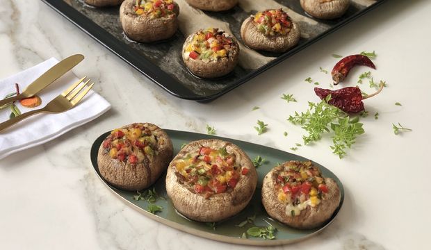 Fırında kekikli mantar dolması nasıl yapılır?