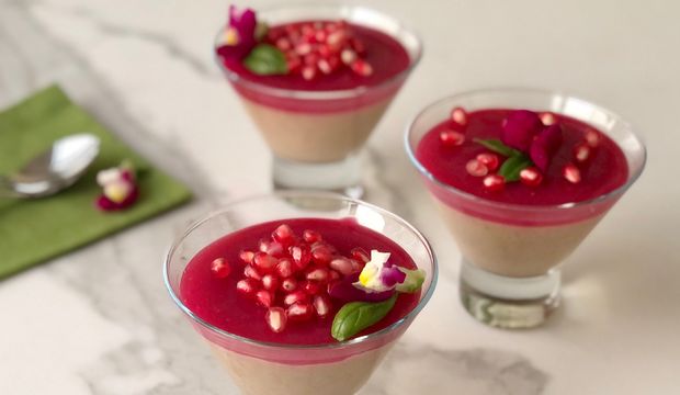 Yulaflı narlı şekersiz puding