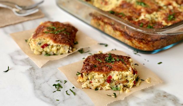 Pırasalı patatesli ograten