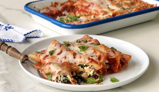 Ispanaklı lorlu cannelloni