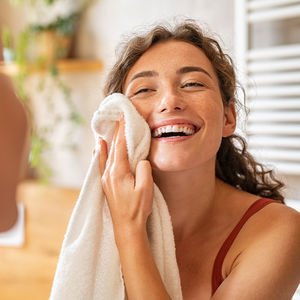 Yüzünüzü kurutmak için havlu kullanmayın