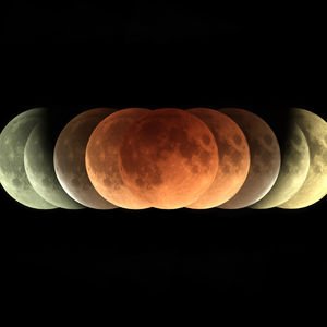 Boğa burcunda Parçalı Ay Tutulması