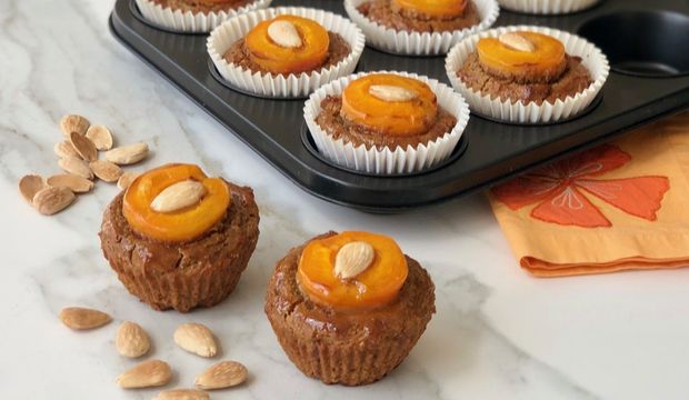 Kayısılı bademli fit muffin
