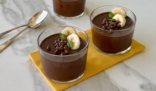 Çikolatalı muzlu acı biberli puding