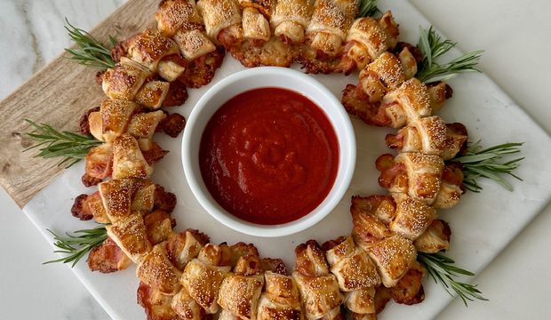 Milföyden çelenk börek