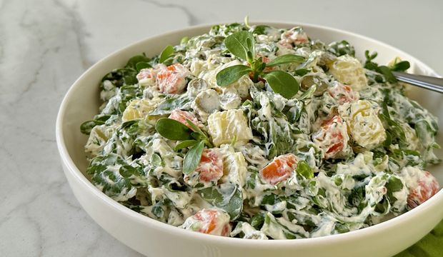 Patatesli havuçlu semizotu salatası