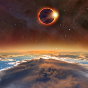 2 Ekim Terazi burcunda Güneş Tutulması