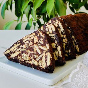 Çikolatalı mozaik pasta